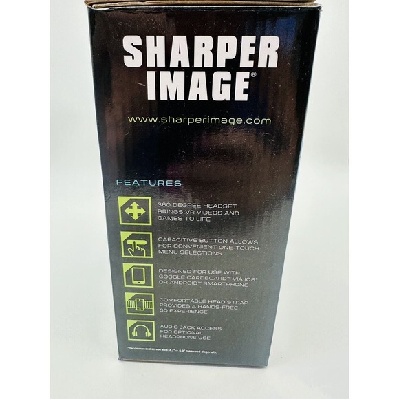 New Virtual Reality Headset Sharper Image Smartphone 360 Degree Views - Picture 2 of 6